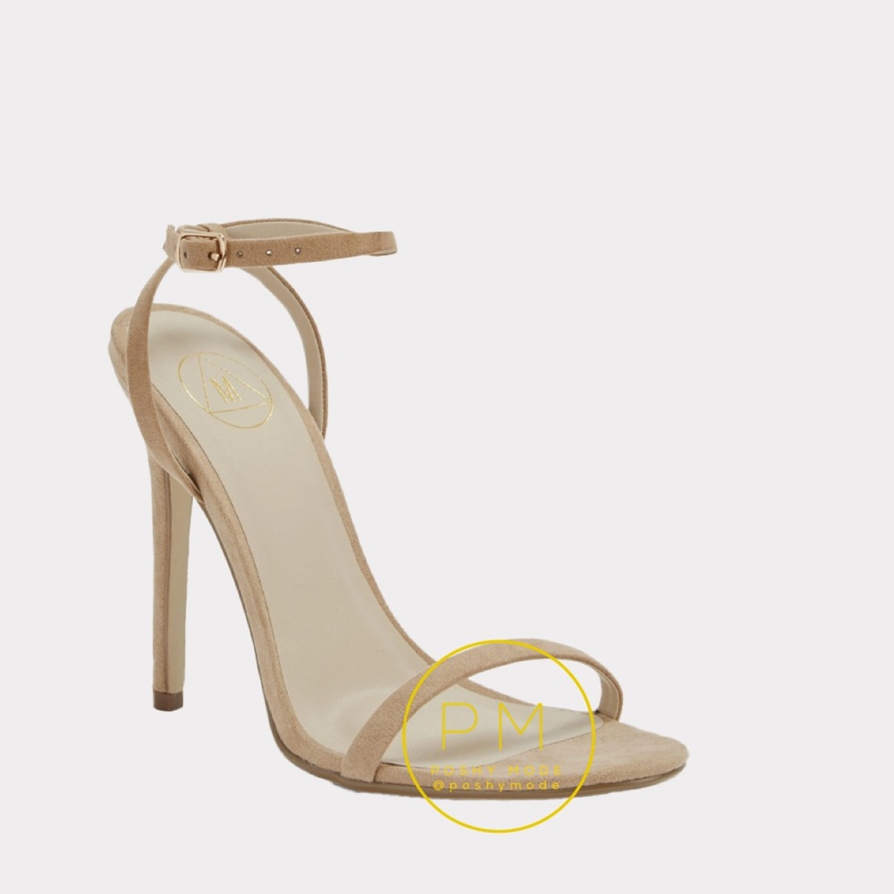 Missguided basic barely there heels- nude